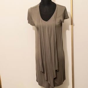 Kensie olive green dress with front detailing